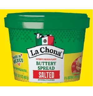 La Chona Buttery Spread Tub 12/0.88 lb